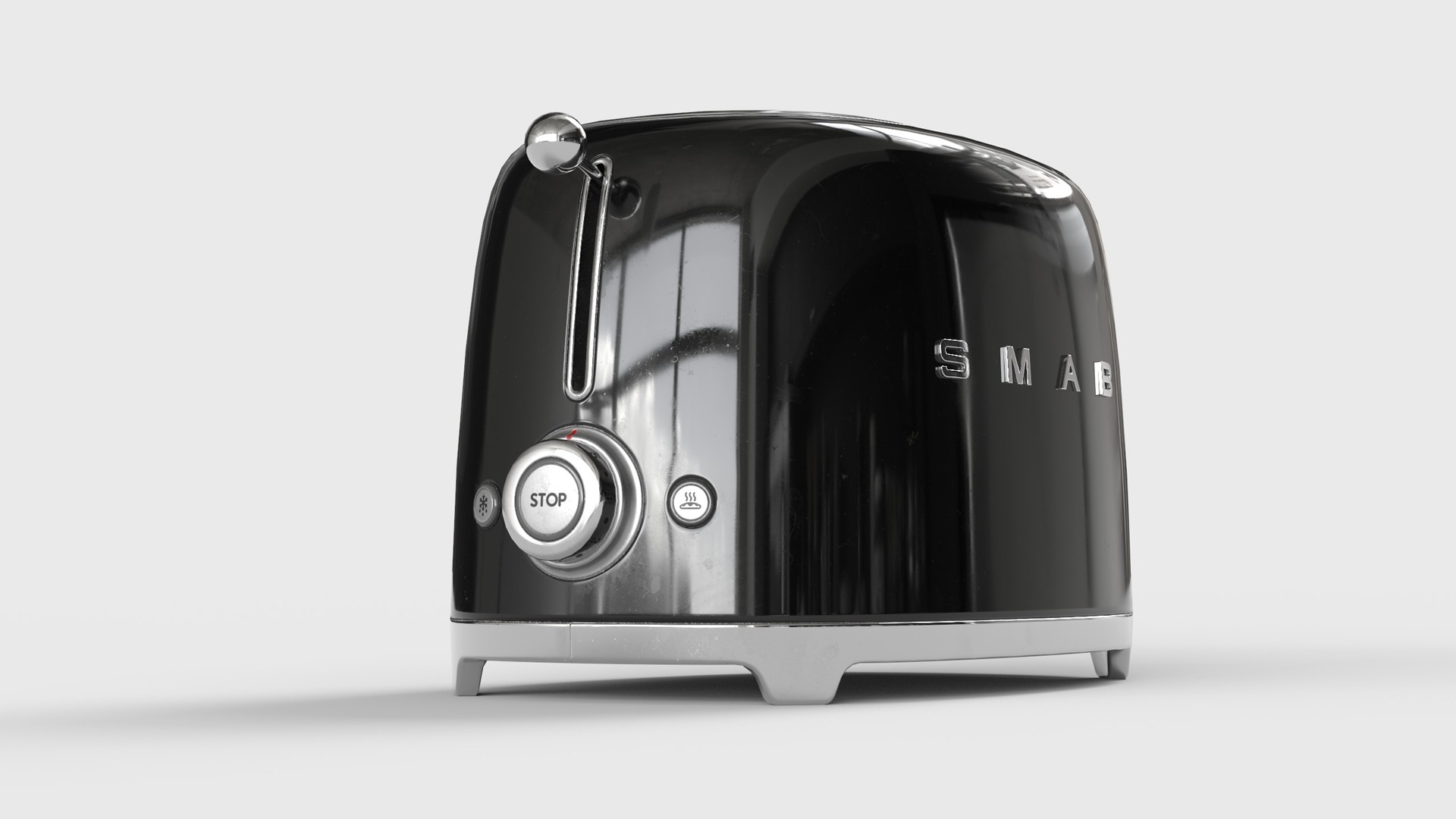 Toaster Low-poly 3D model_15