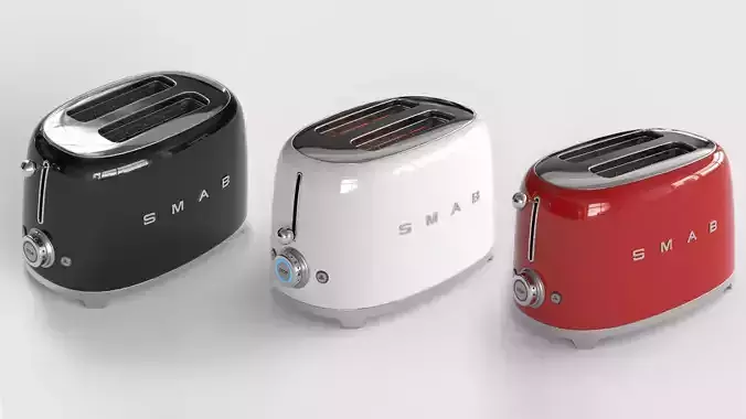 Toaster Low-poly 3D model