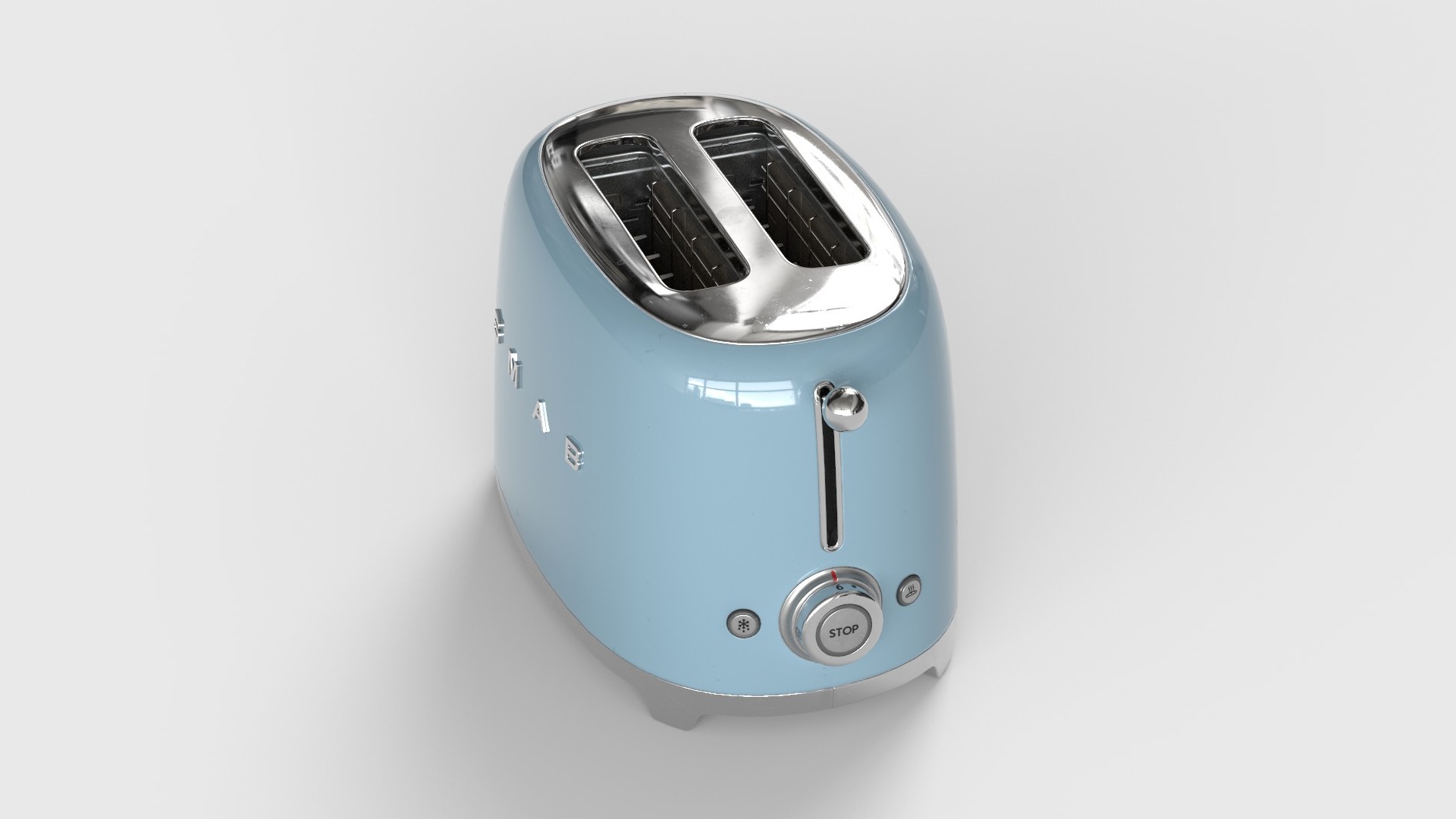 Toaster Low-poly 3D model_21