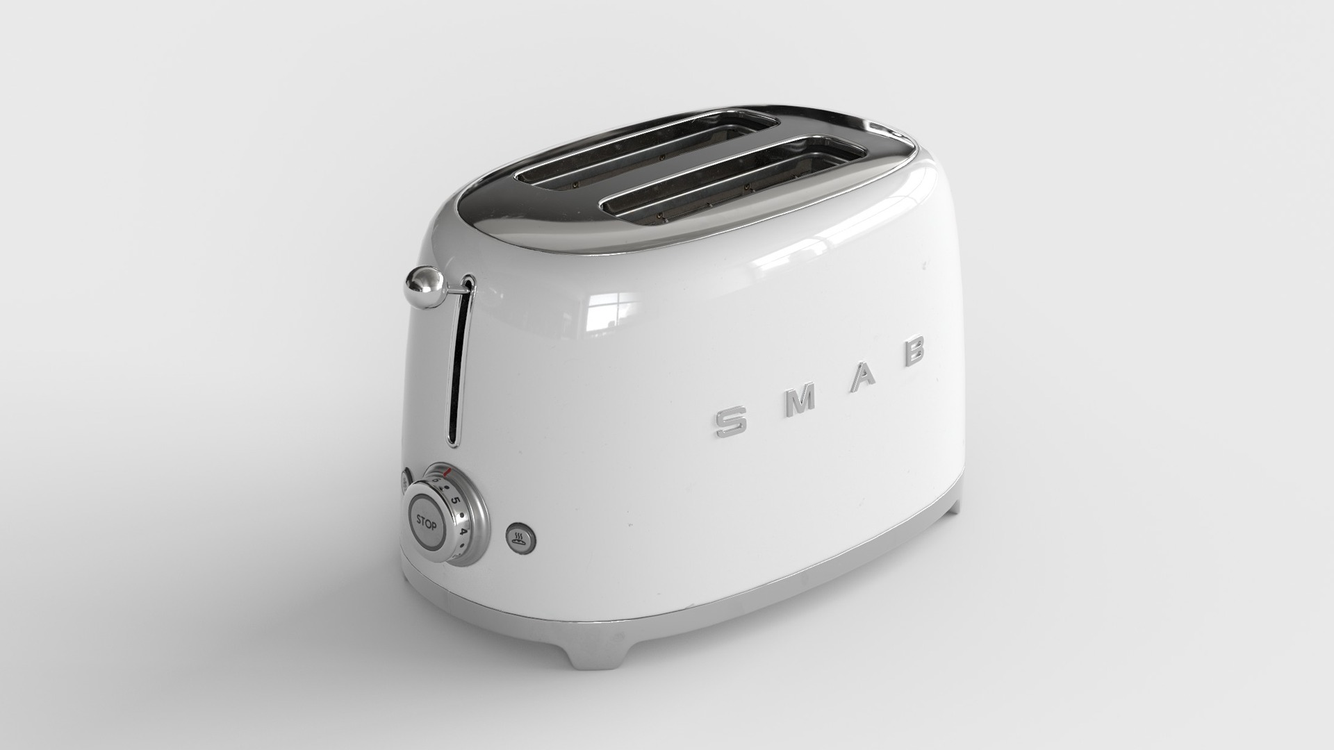 Toaster Low-poly 3D model_7