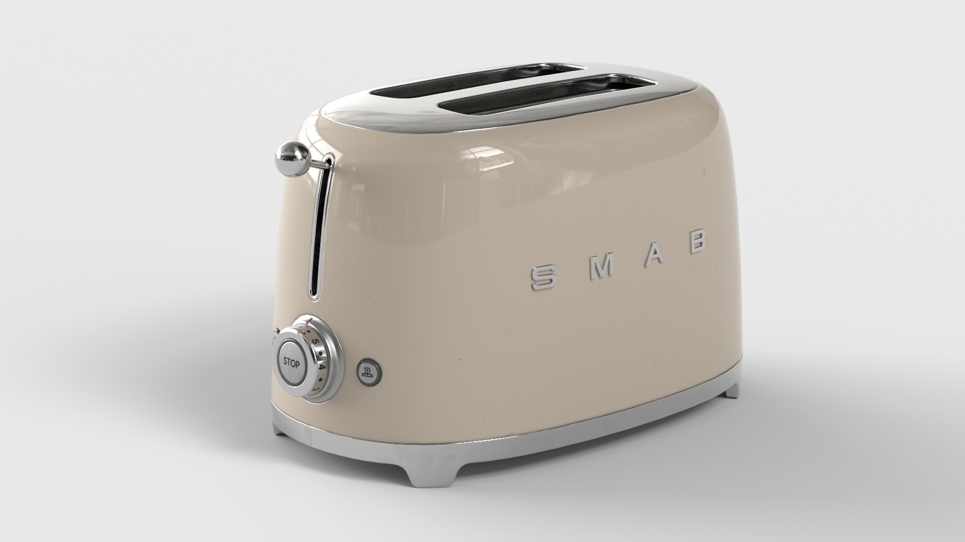 Toaster Low-poly 3D model_25