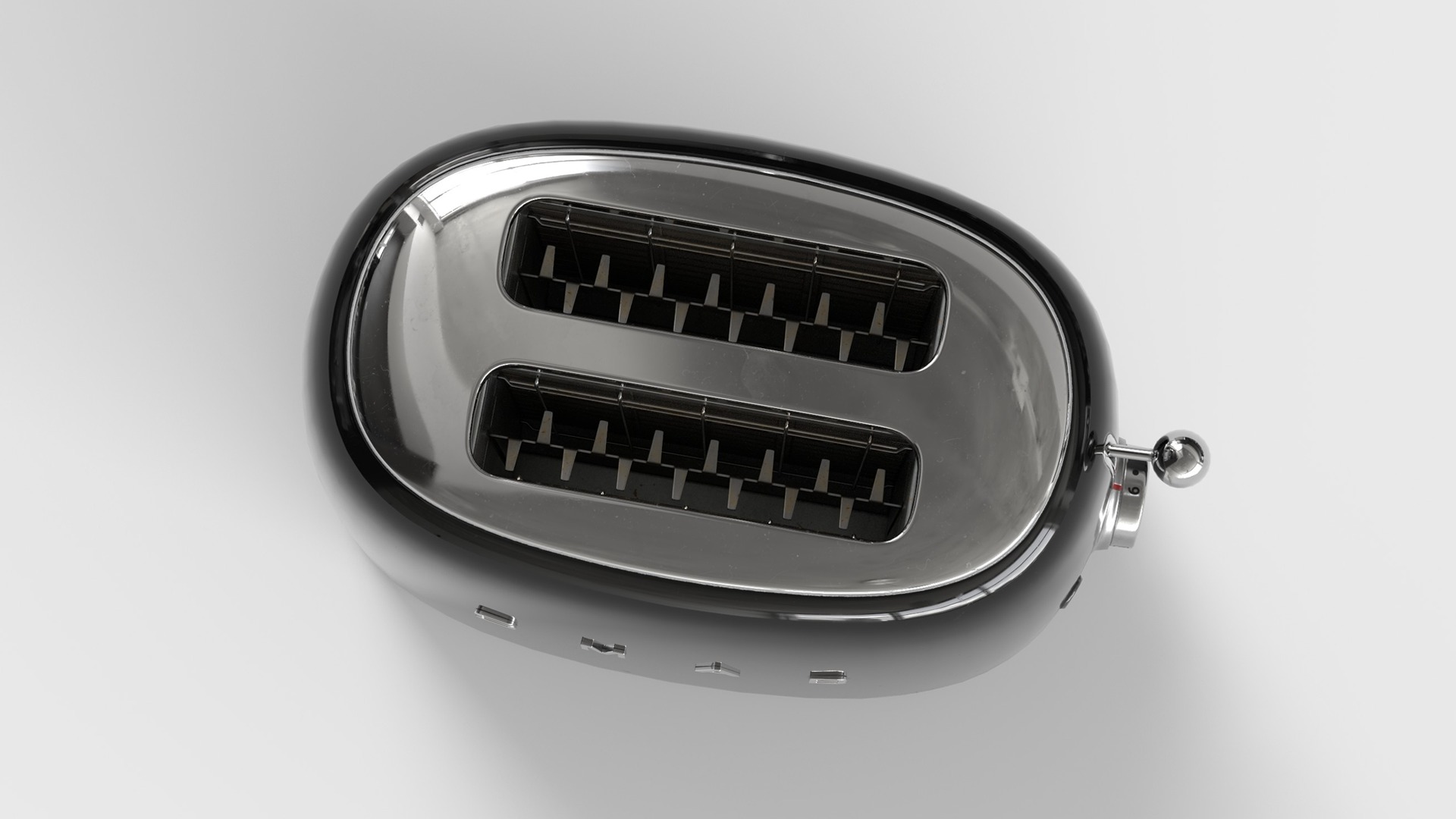 Toaster Low-poly 3D model_10