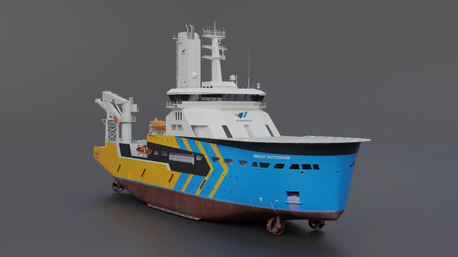 CSOV WindCat Offshore 3D model