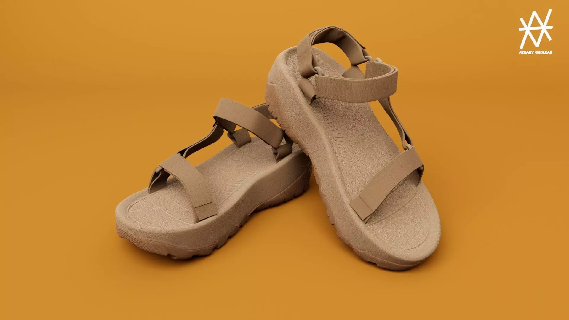 Teva Mens Sandals 3D model