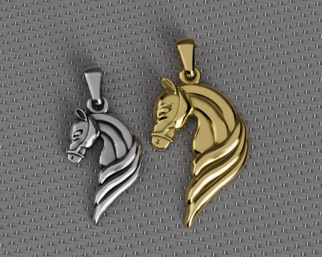 Horse Pendant - Dije Caballo 3D print model_8