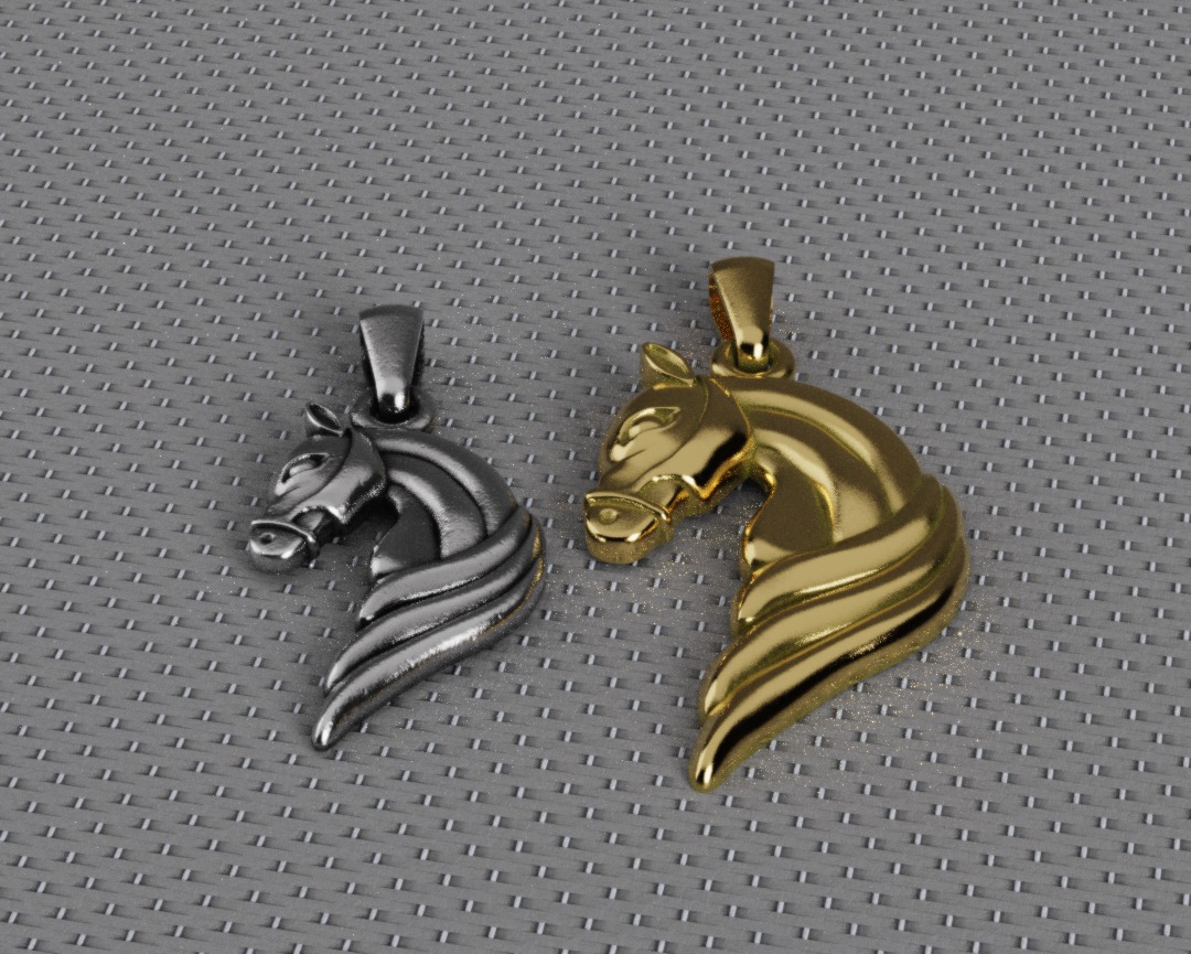 Horse Pendant - Dije Caballo 3D print model_2