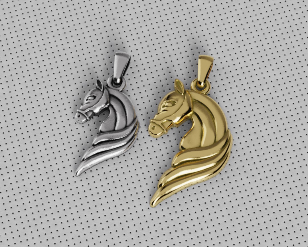 Horse Pendant - Dije Caballo 3D print model_7