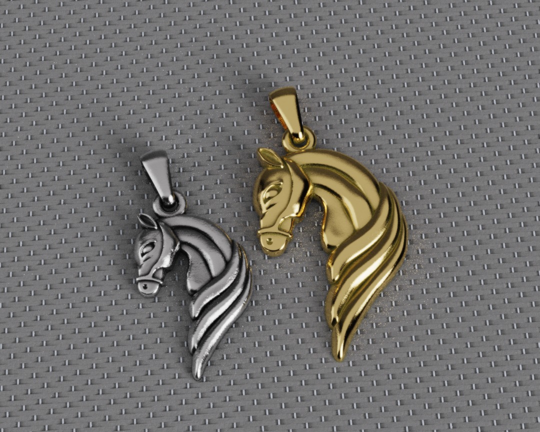 Horse Pendant - Dije Caballo 3D print model_5