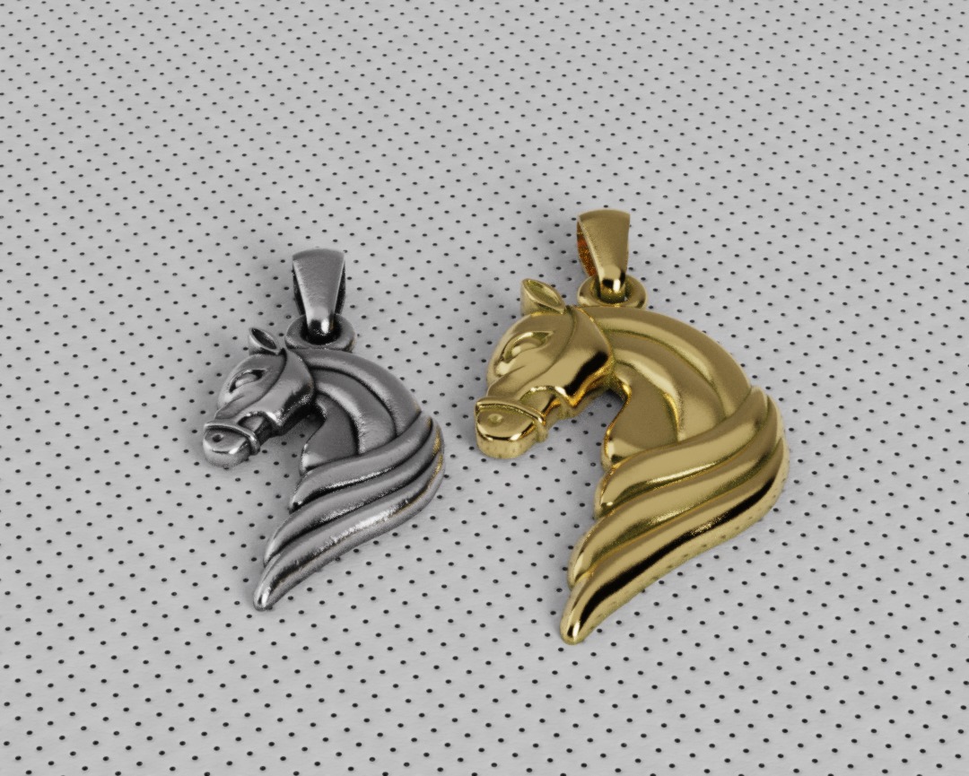 Horse Pendant - Dije Caballo 3D print model_3