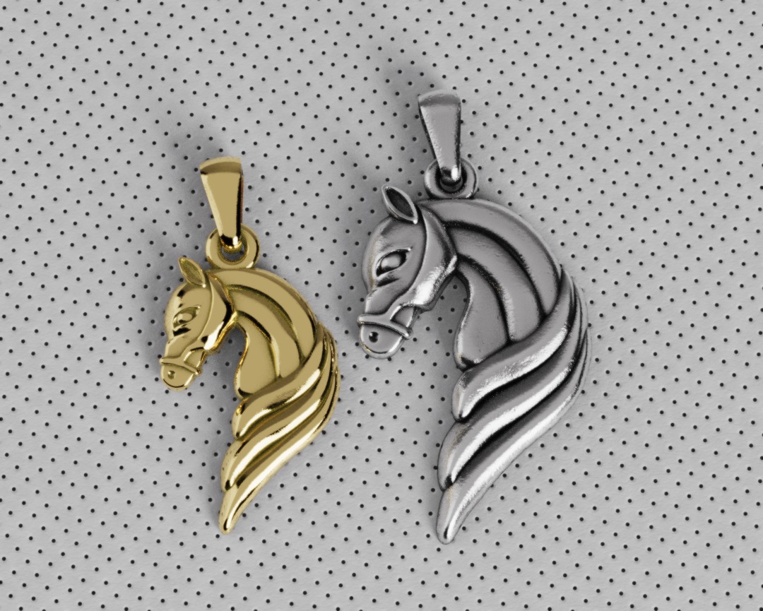 Horse Pendant - Dije Caballo 3D print model_10
