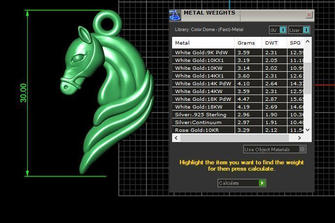 Horse Pendant - Dije Caballo 3D print model_12