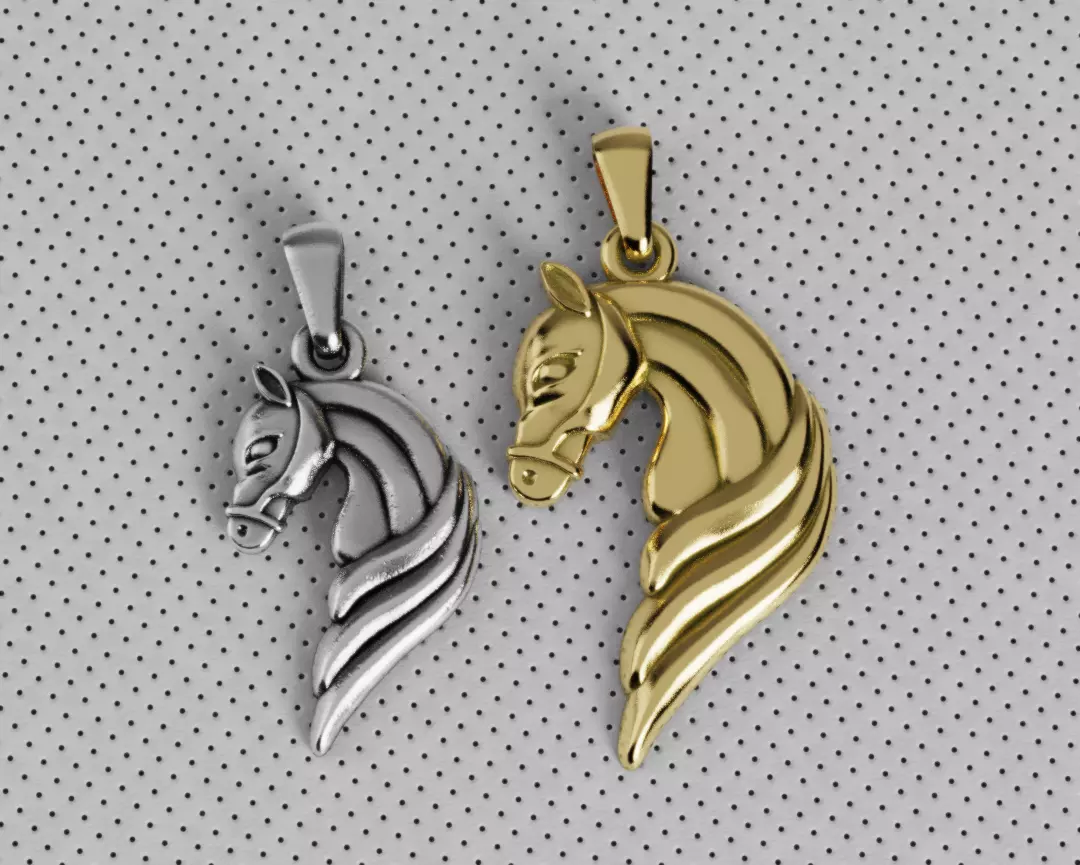 Horse Pendant - Dije Caballo 3D print model_0