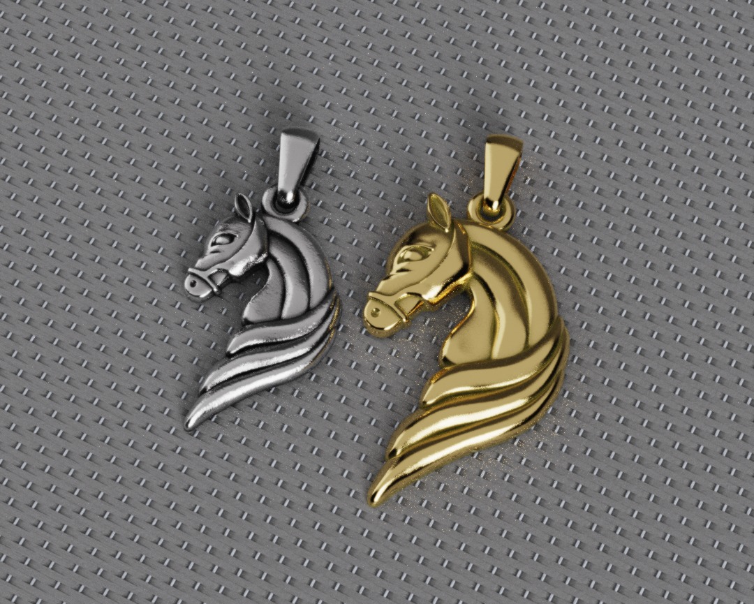 Horse Pendant - Dije Caballo 3D print model_6