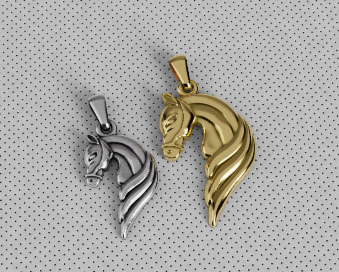 Horse Pendant - Dije Caballo 3D print model_4