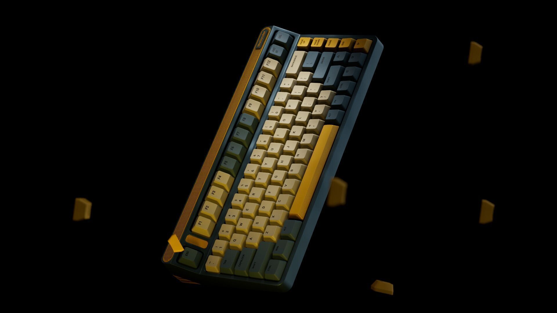 Computer Keyboard 3D model with PBR Texture and Animaiton 3D model_2