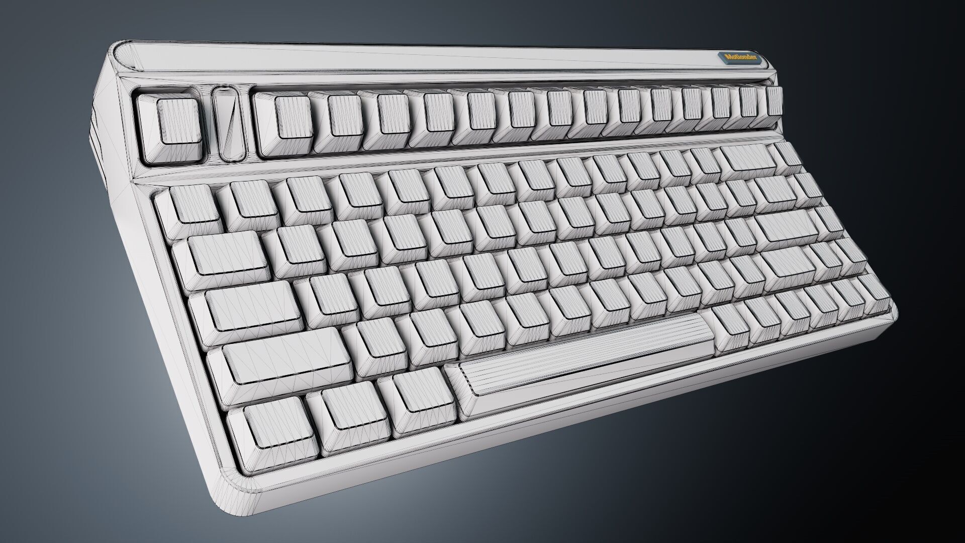 Computer Keyboard 3D model with PBR Texture and Animaiton 3D model_9