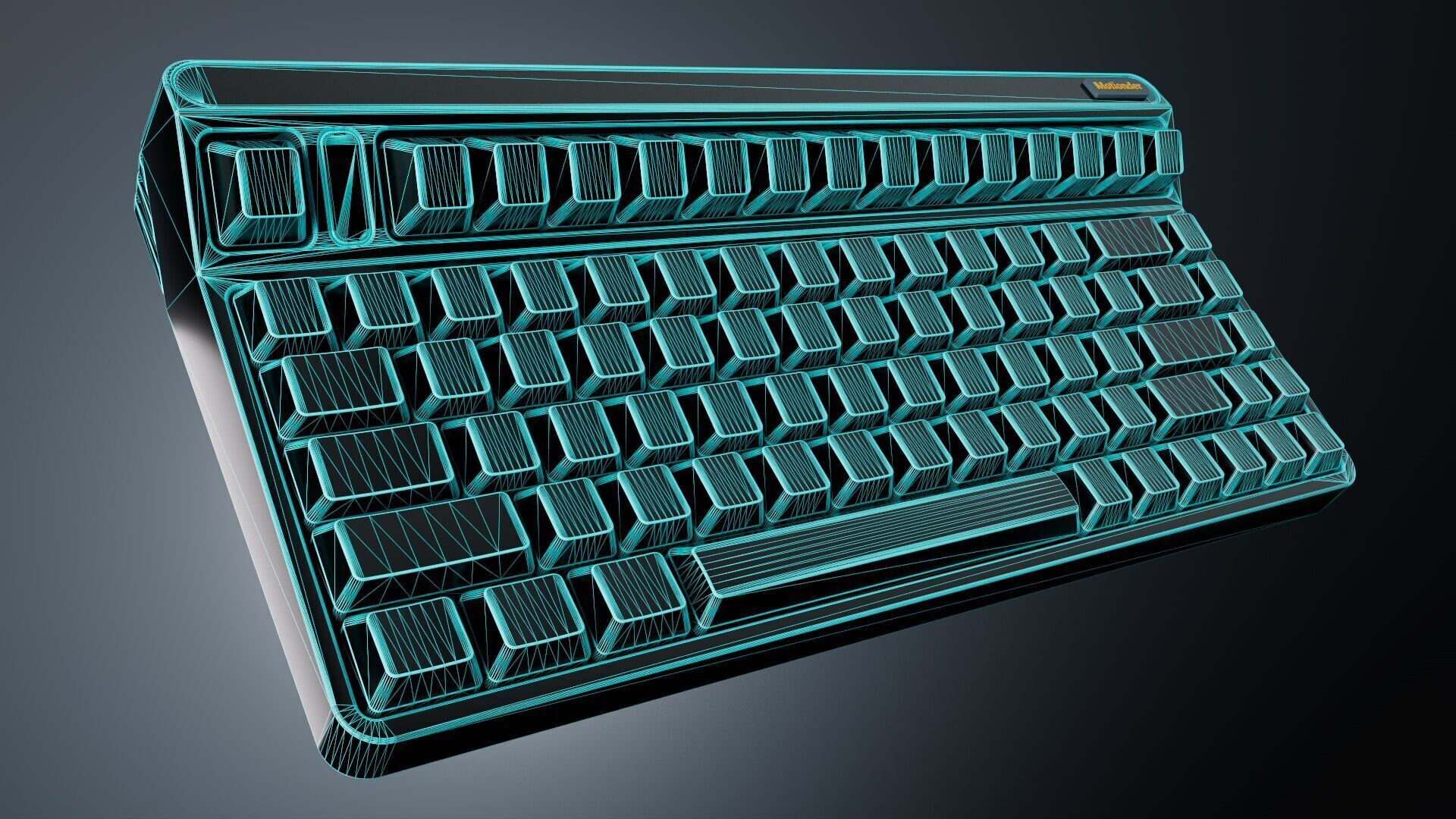Computer Keyboard 3D model with PBR Texture and Animaiton 3D model_10