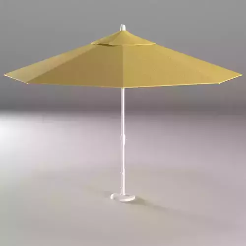Round Outdoor Umbrella White Lemon