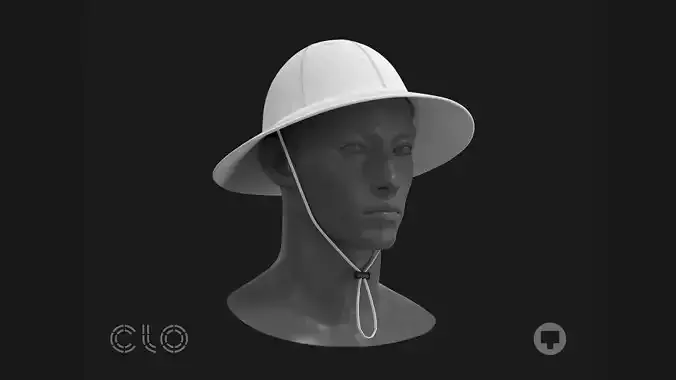 BASIC 6PANEL HAT mv2 highpoly 3D model