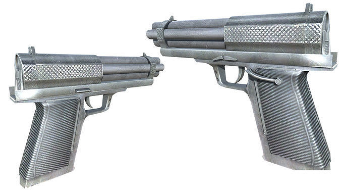 05-Metal Storm VLE-gun model 3d game ready model Low-poly 3D Low-poly 3D model