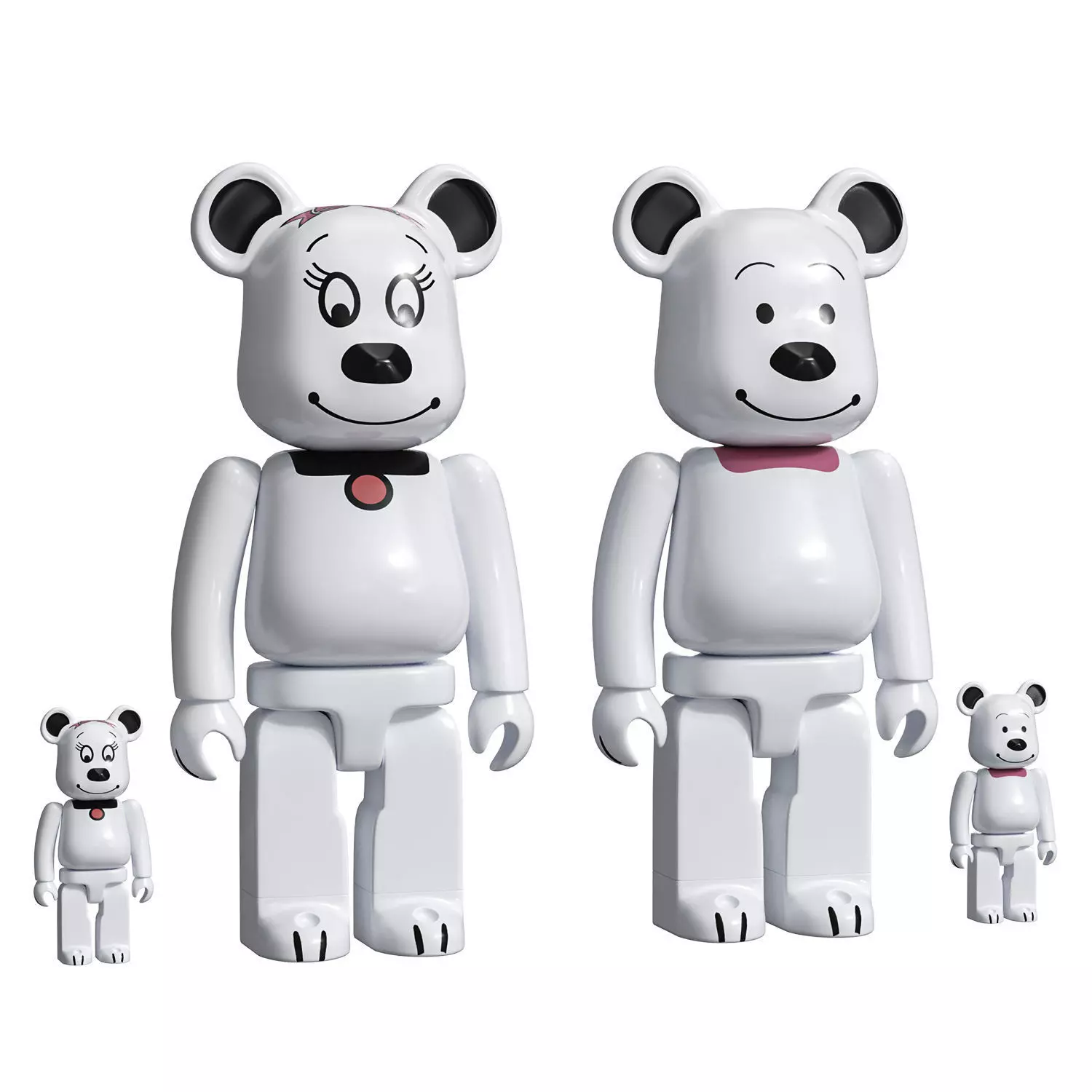 Bearbrick Belle Bear 3D model_0