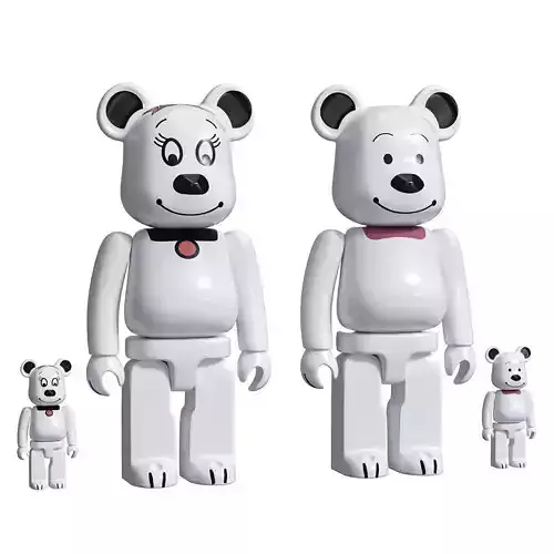 Bearbrick Belle Bear 3D model