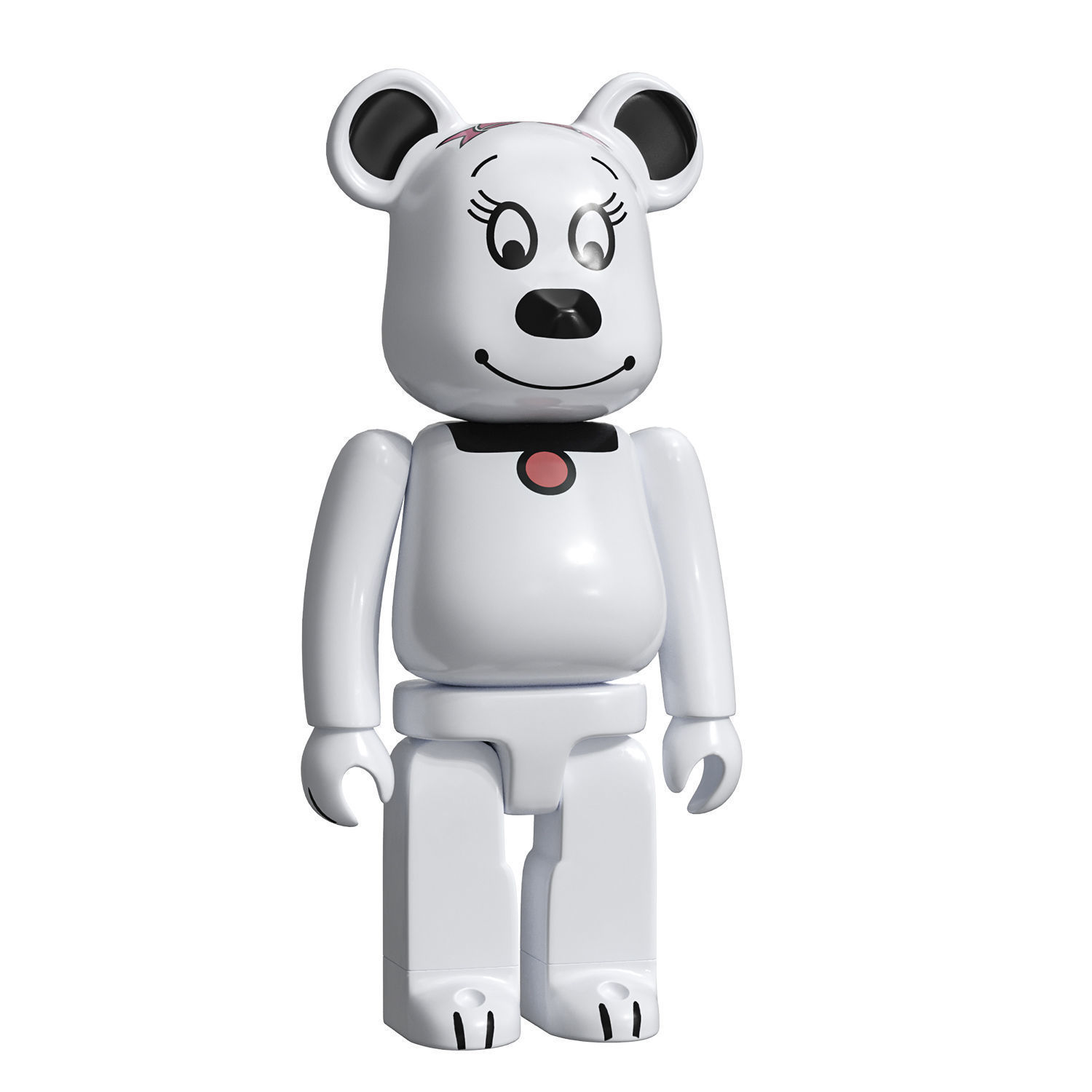 Bearbrick Belle Bear 3D model_2
