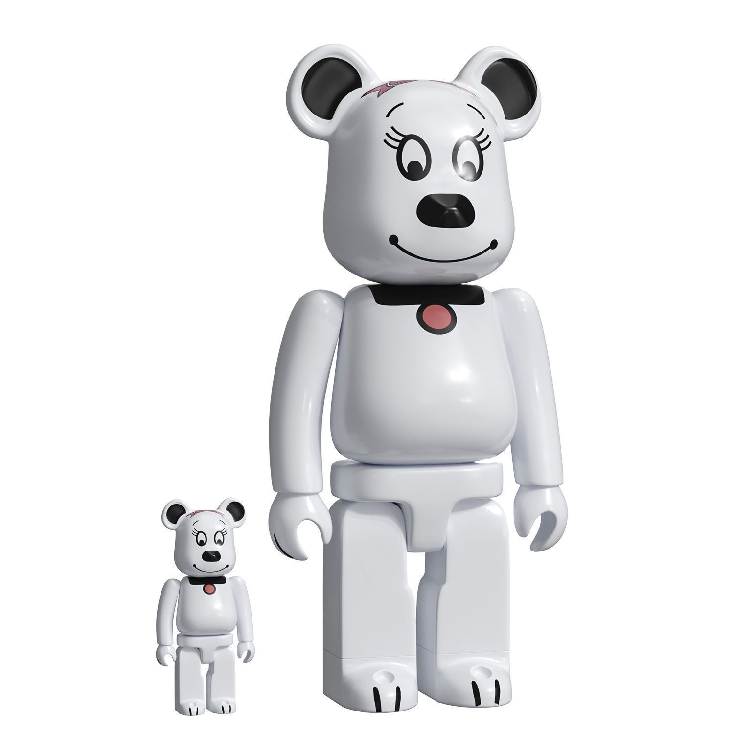 Bearbrick Belle Bear 3D model_5