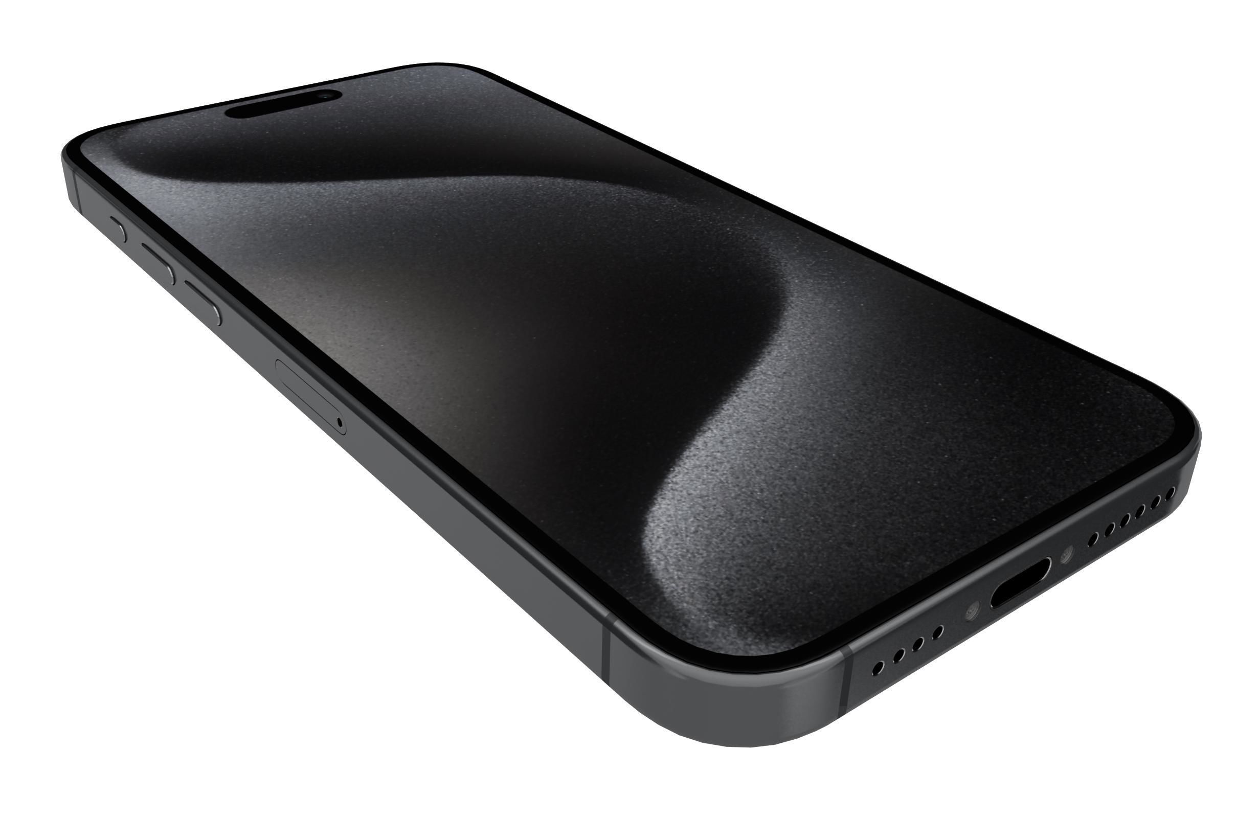 Apple iPhone 15 Pro Max Black Titanium 3D model_12
