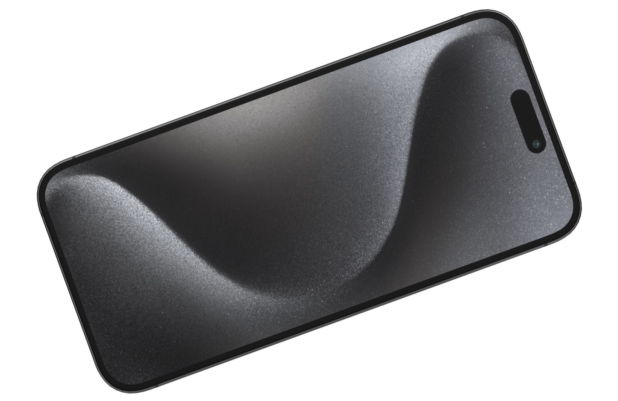 Apple iPhone 15 Pro Max Black Titanium 3D model_10