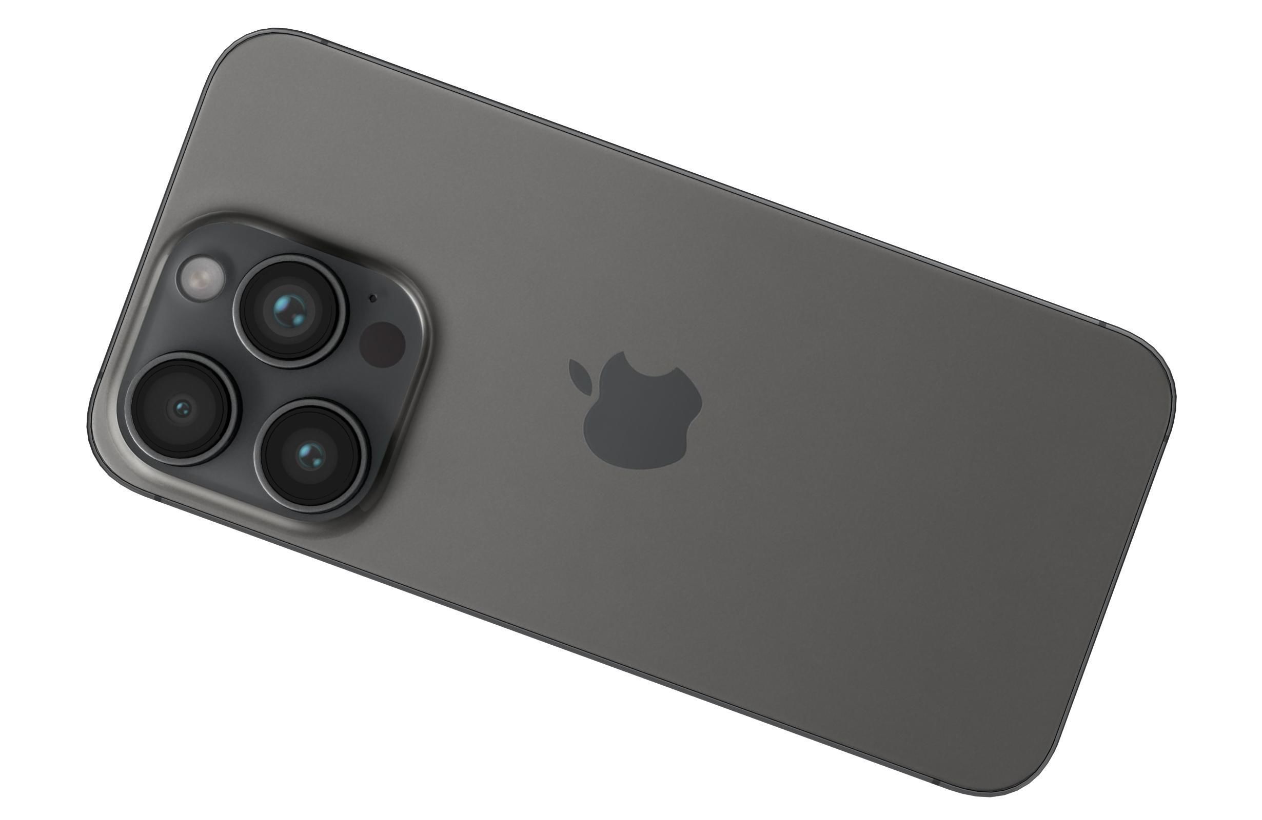 Apple iPhone 15 Pro Max Black Titanium 3D model_11