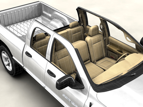 Dodge Ram 2007 3D model_5