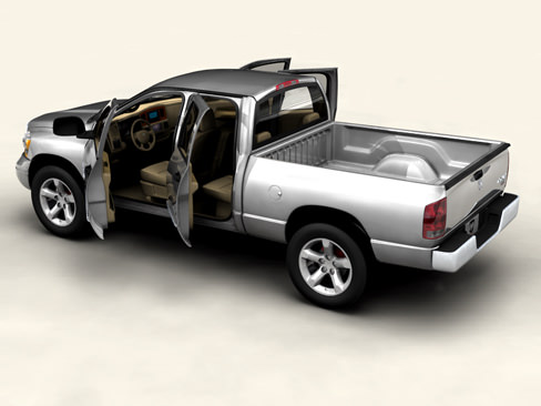 Dodge Ram 2007 3D model_4