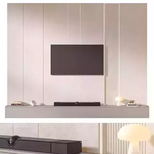 TV wall set 09