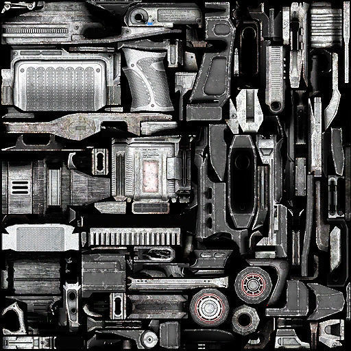 11-shotgun-SG12-gun model 3d game ready model Low-poly 3D model Low-poly 3D model_22