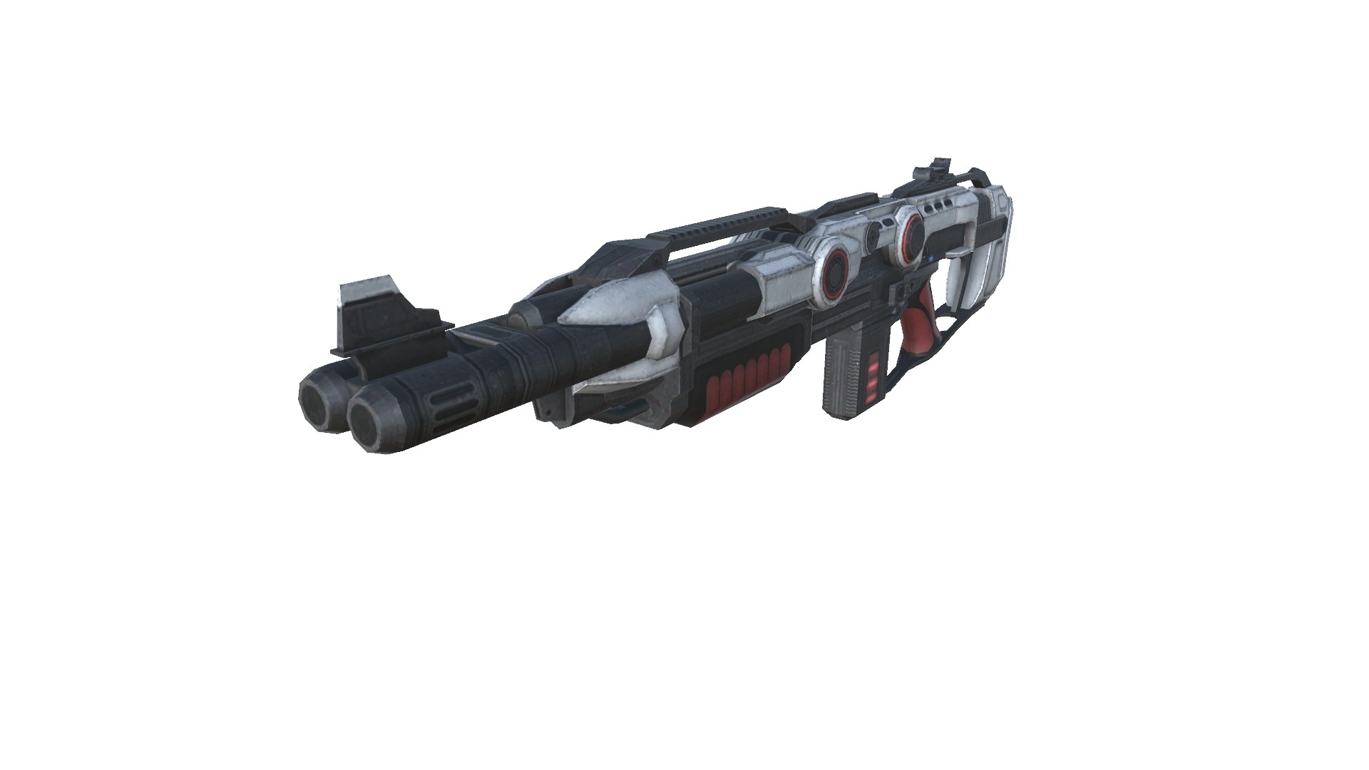 11-shotgun-SG12-gun model 3d game ready model Low-poly 3D model Low-poly 3D model_3
