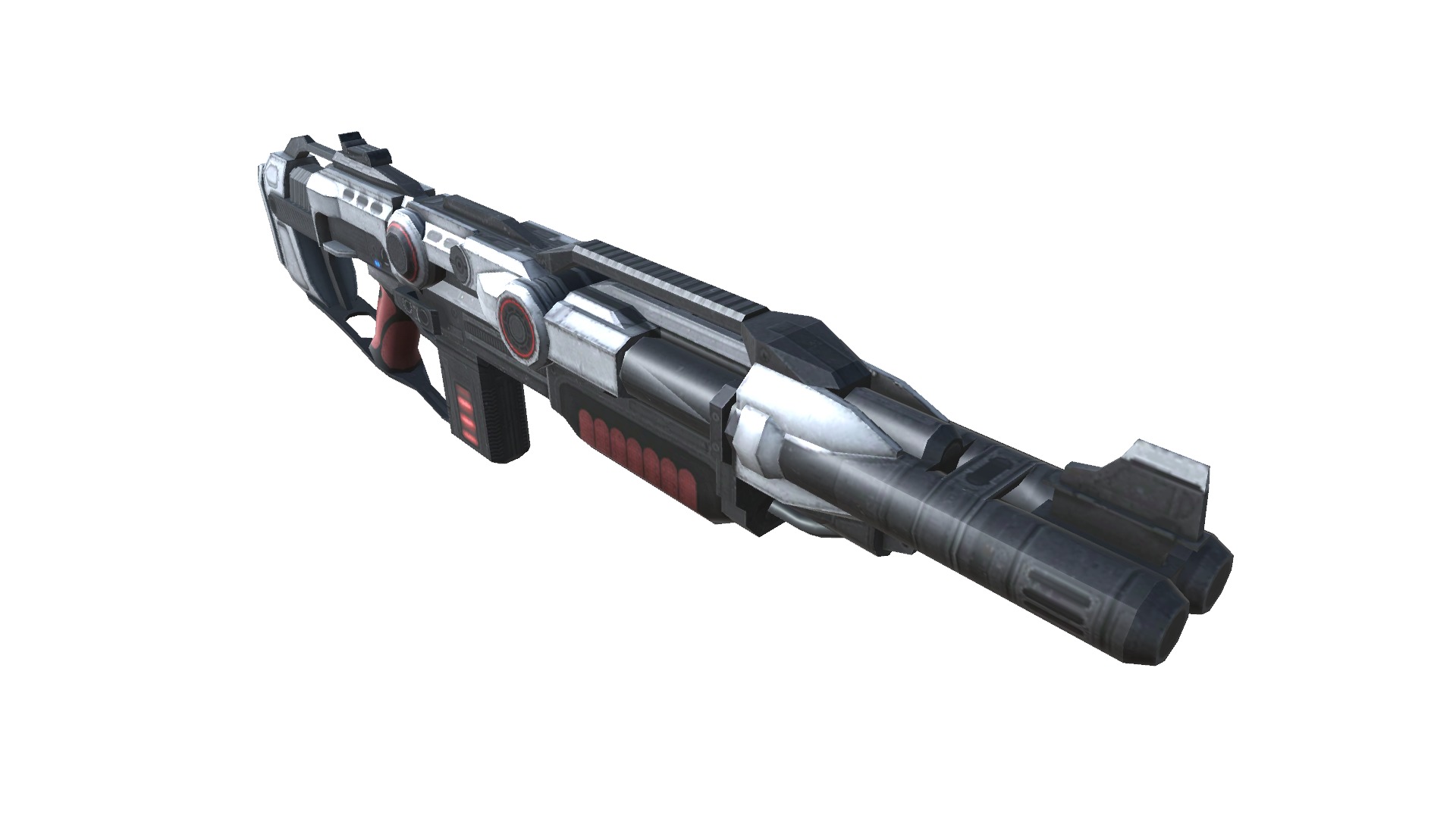 11-shotgun-SG12-gun model 3d game ready model Low-poly 3D model Low-poly 3D model_24