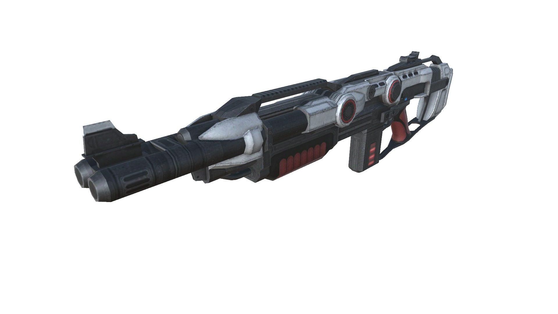 11-shotgun-SG12-gun model 3d game ready model Low-poly 3D model Low-poly 3D model_4