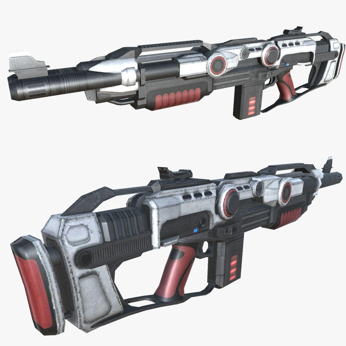 11-shotgun-SG12-gun model 3d game ready model Low-poly 3D model Low-poly 3D model_19