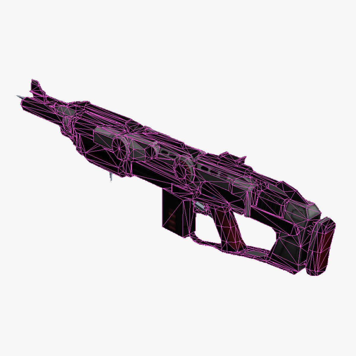 11-shotgun-SG12-gun model 3d game ready model Low-poly 3D model Low-poly 3D model_26