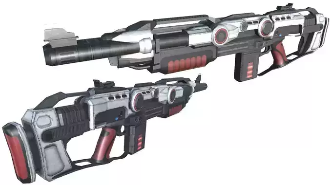 11-shotgun-SG12-gun model 3d game ready model Low-poly 3D model