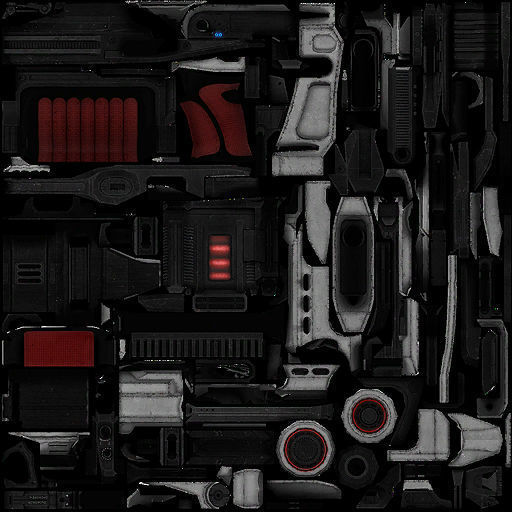 11-shotgun-SG12-gun model 3d game ready model Low-poly 3D model Low-poly 3D model_23