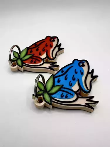 Berry Frog Keychain