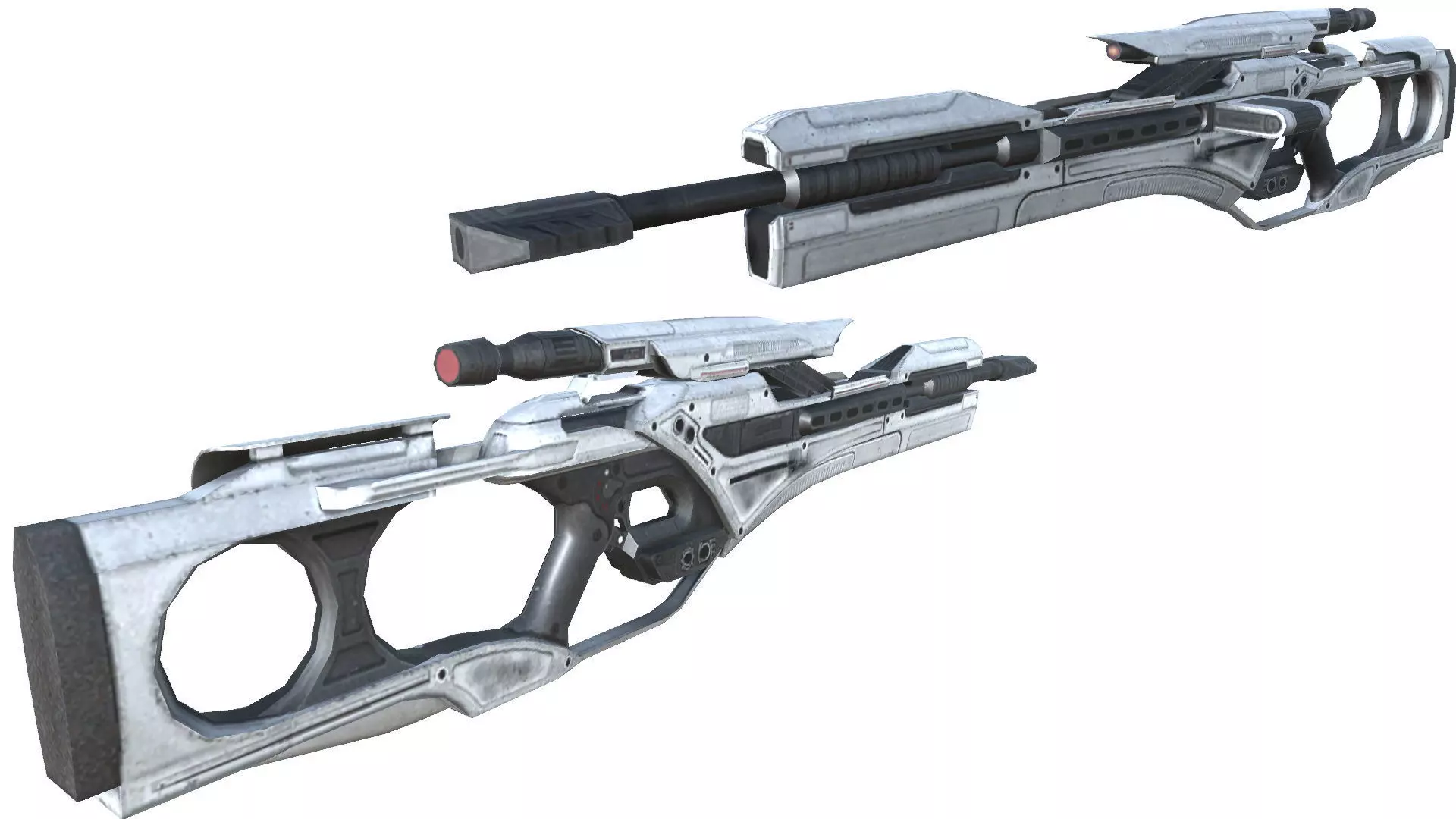 12-sniper winch20-gun model 3d game ready model Low-poly 3D model