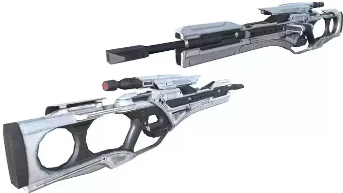 12-sniper winch20-gun model 3d game ready model