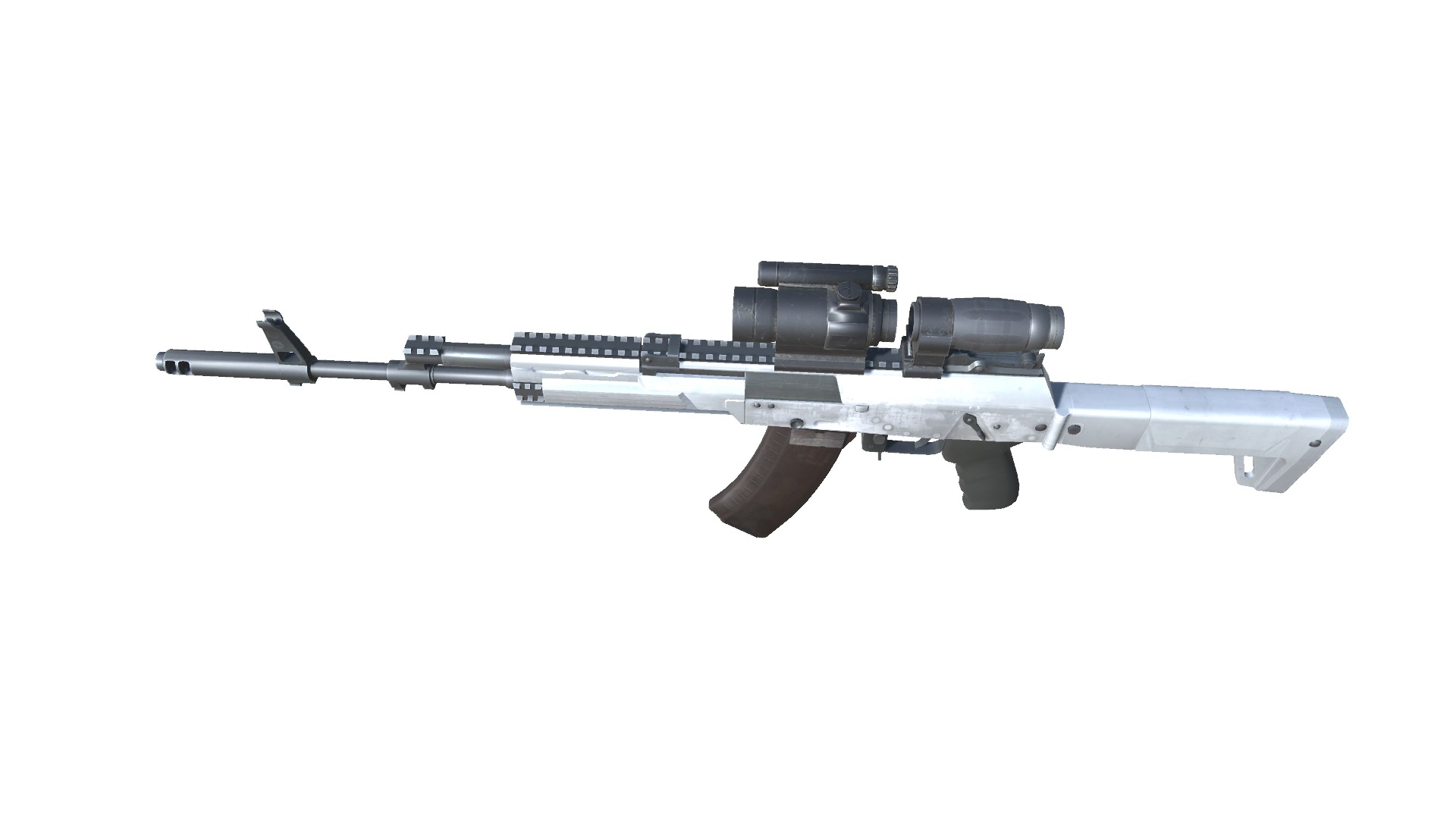 13-AK12-gun model 3d game ready model Low-poly 3D model Low-poly 3D model_5