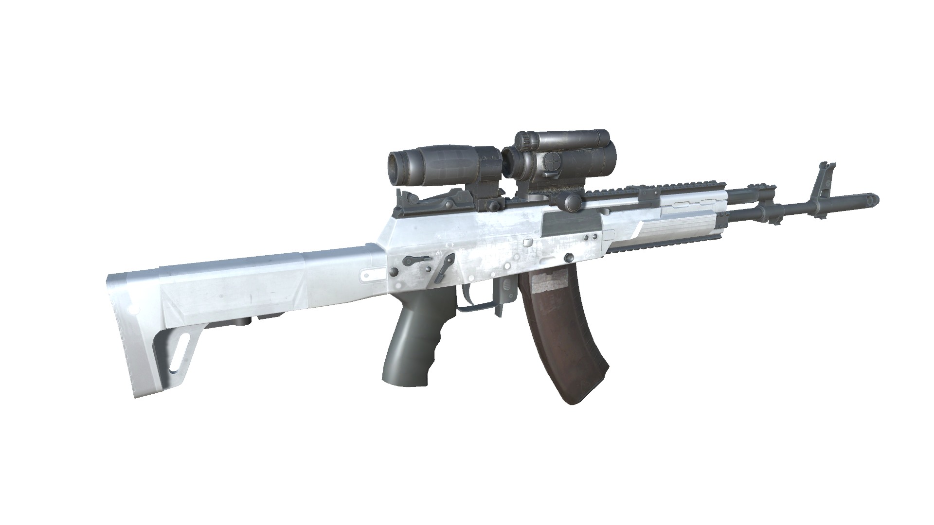 13-AK12-gun model 3d game ready model Low-poly 3D model Low-poly 3D model_11