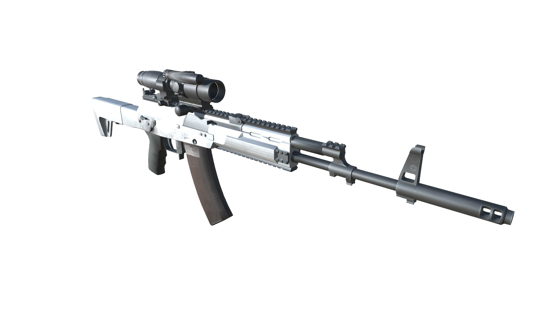 13-AK12-gun model 3d game ready model Low-poly 3D model Low-poly 3D model_14