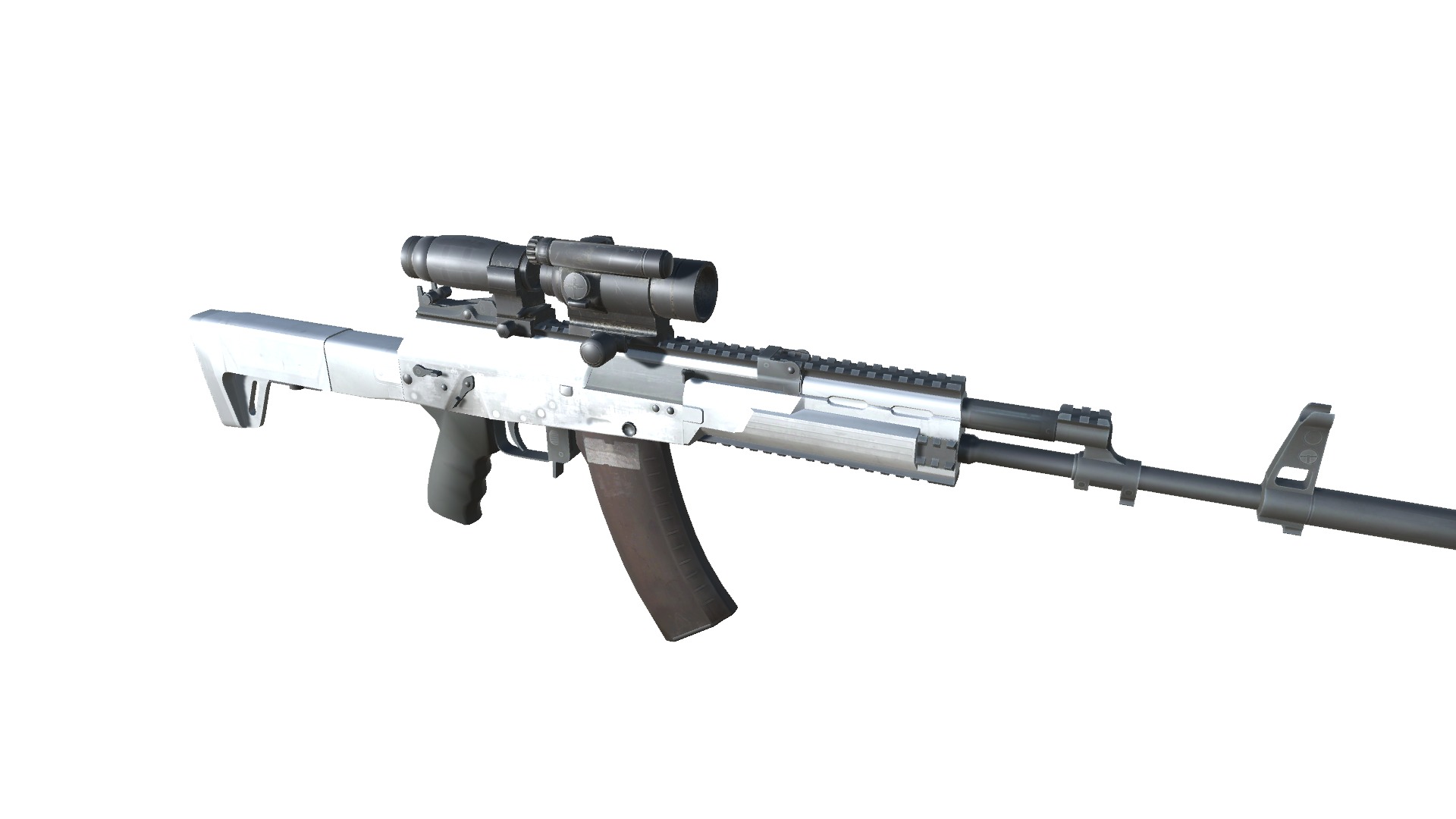 13-AK12-gun model 3d game ready model Low-poly 3D model Low-poly 3D model_13