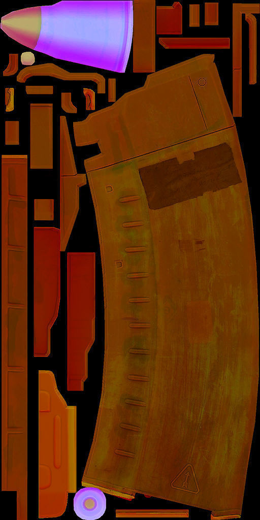 13-AK12-gun model 3d game ready model Low-poly 3D model Low-poly 3D model_22